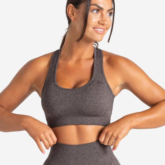 LAST CHANCE | Pursue Fitness Core Seamless Sports Bra in Brown Marl - Picture 5 of 7